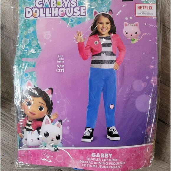 Gabbys dollhouse NWT 2t Child Costume Jumpsuit Headband NEW Gabby's Dollhouse - Picture 3 of 4
